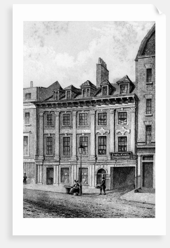 Residence of John Hoole, Great Queen Street, Lincoln's Inn Fields, London by C J Smith