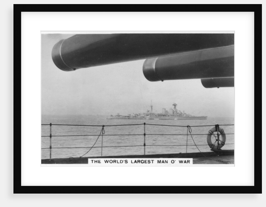 Battlecruiser HMS Hood, seen from HMS Nelson by Anonymous
