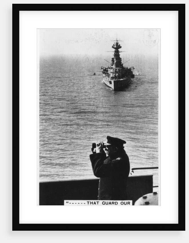 Battlecruiser HMS Hood during spring exercises by Anonymous