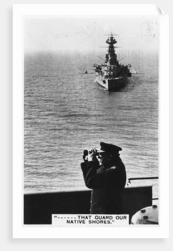 Battlecruiser HMS Hood during spring exercises by Anonymous