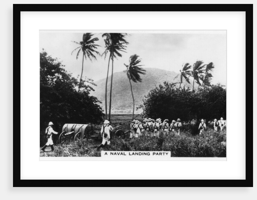 A navy landing party, St Kitts, West indies by Anonymous