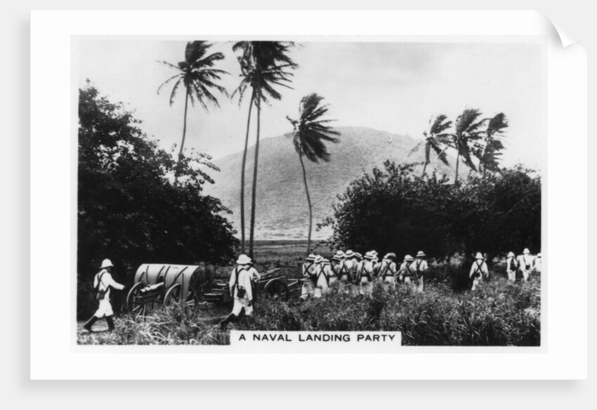 A navy landing party, St Kitts, West indies by Anonymous