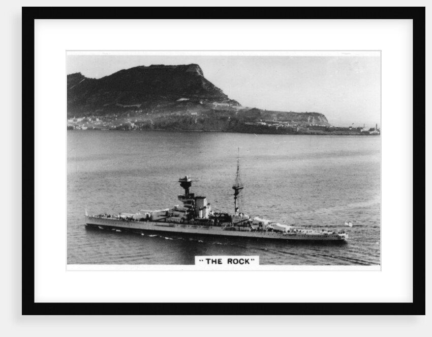 Battleship HMS Revenge off Gilbralter by Anonymous