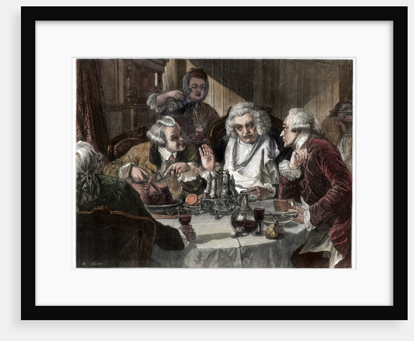 Dr Johnson's first interview with John Wilkes by W Thomas