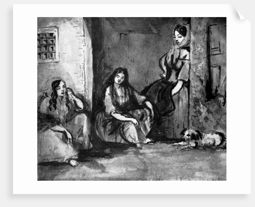 On the Door-step by Constantin Guys