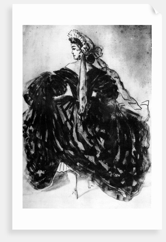 Study of a Woman by Constantin Guys