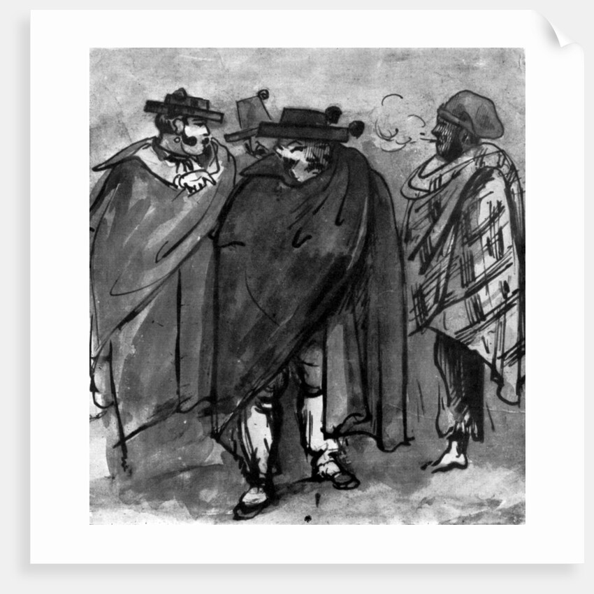 Spaniards by Constantin Guys