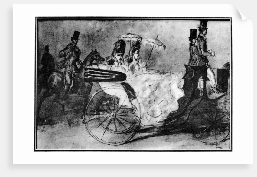 Taking the Air by Constantin Guys