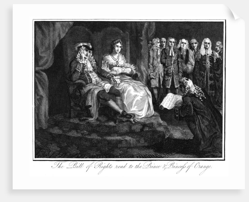 The Bill of Rights read to the Prince and Princess of Orange by Anonymous