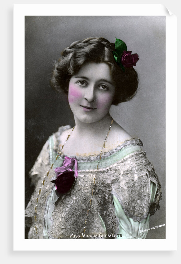 Miriam Clements, English actress by Biograph Studio