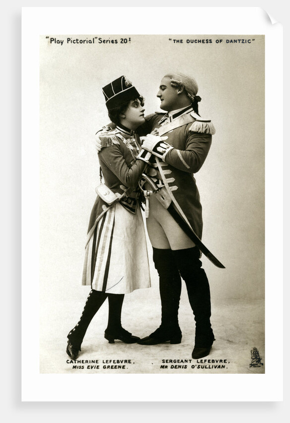 Evie Greene and Denis O'Sullivan in a scene from The Duchess of Dantzig by Raphael Tuck