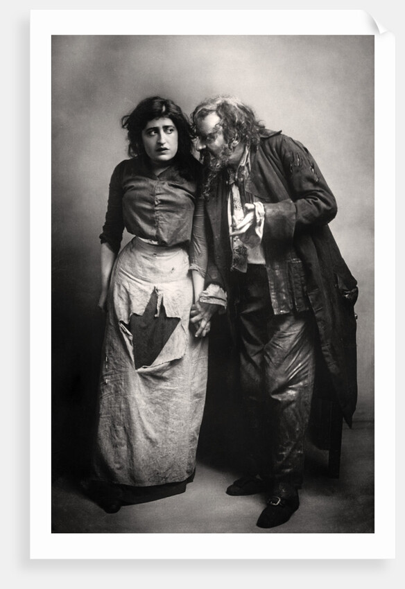 Constance Collier (1878-1955) and Herbert Beerbohm Tree (1853-1917), English actors by FW Burford
