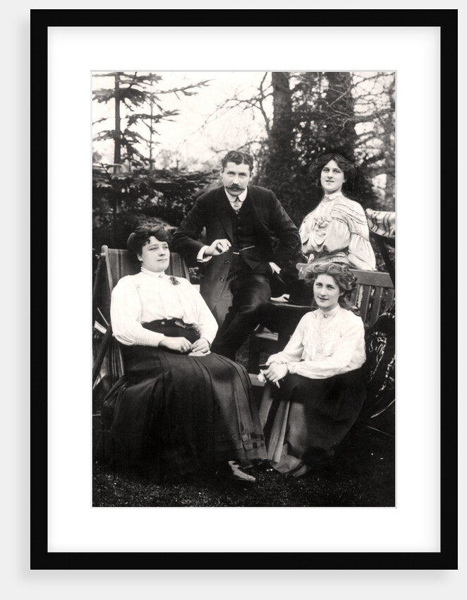 Zena (1887-1975) and Phyllis Dare (1890-1975), English actresses, with their parents by Foulsham and Banfield