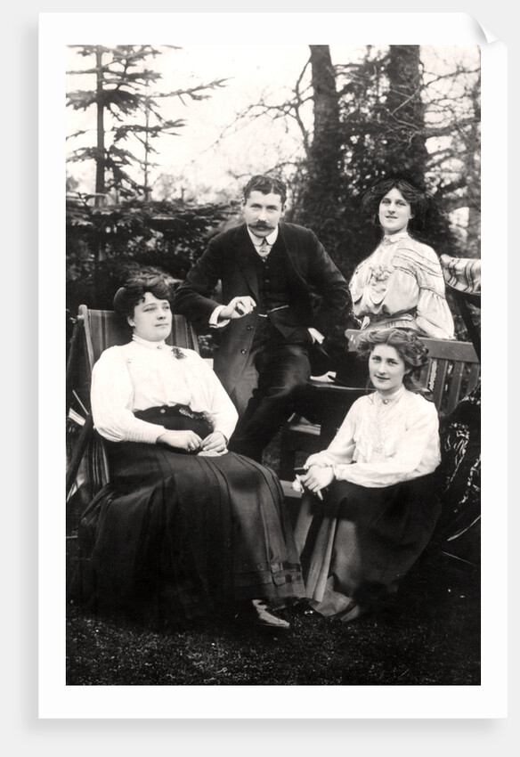 Zena (1887-1975) and Phyllis Dare (1890-1975), English actresses, with their parents by Foulsham and Banfield