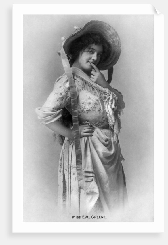 Evie Greene (1876-1917), English actress by Reinhold Thiele