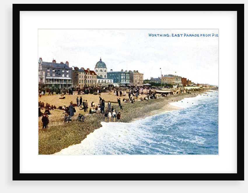 East Parade from the pier, Worthing, Sussex by Anonymous