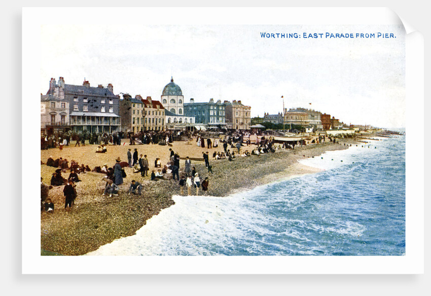 East Parade from the pier, Worthing, Sussex by Anonymous