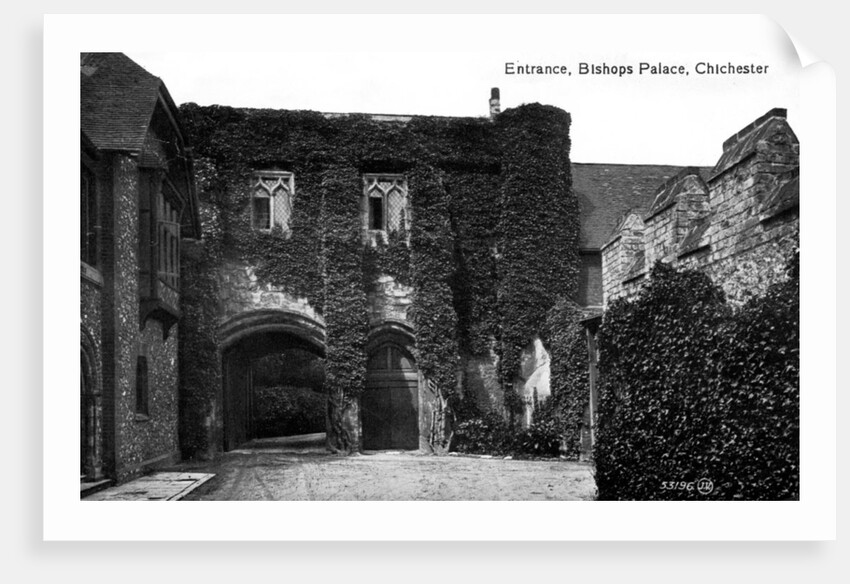 Entrance to the Bishop's Palace, Chichester, Sussex by Anonymous