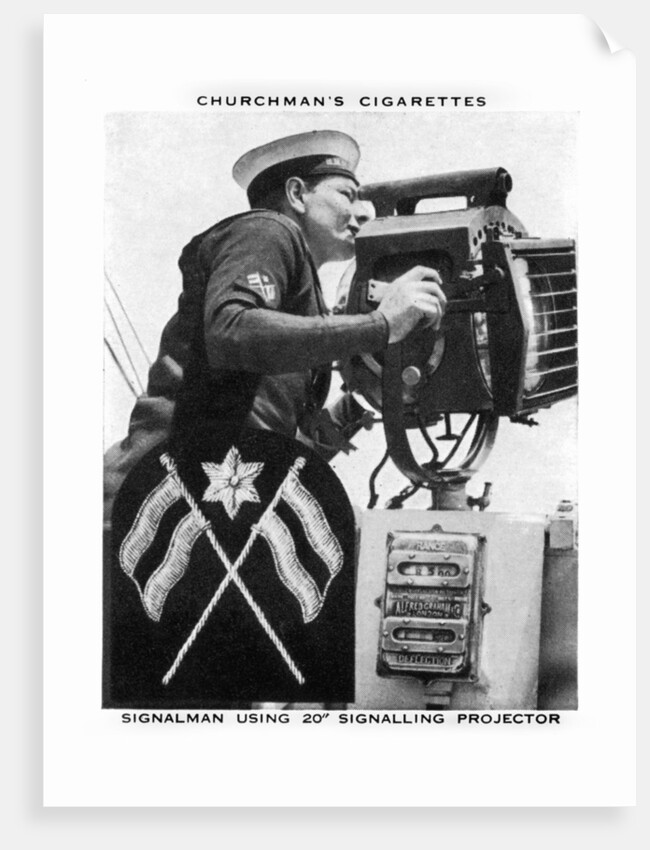 Signalman using 20 Signalling Projector by WA & AC Churchman
