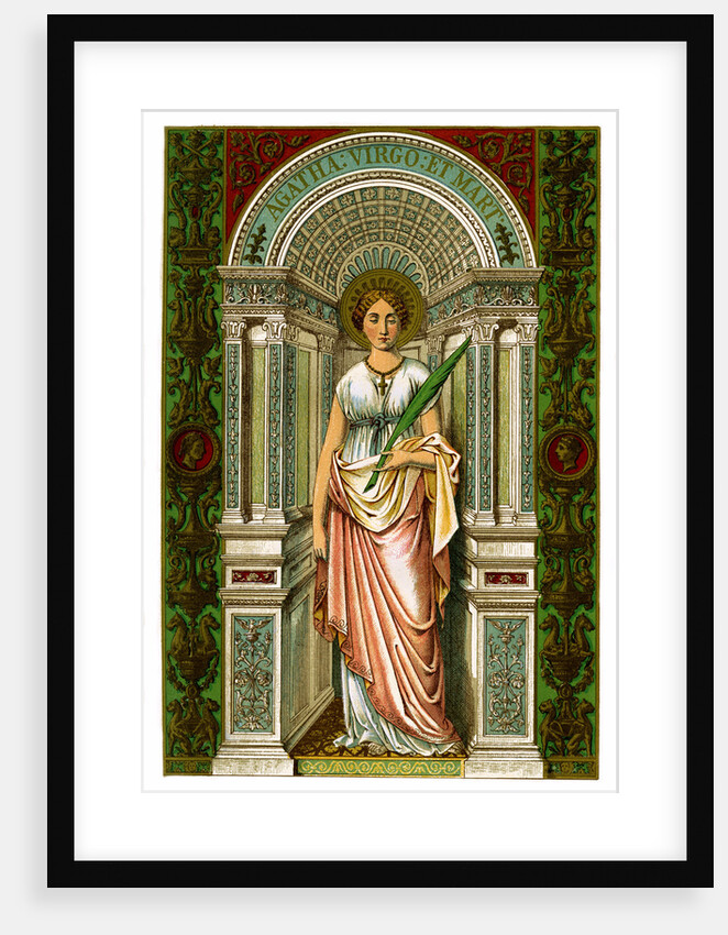 St Agatha, virgin and martyr by Anonymous