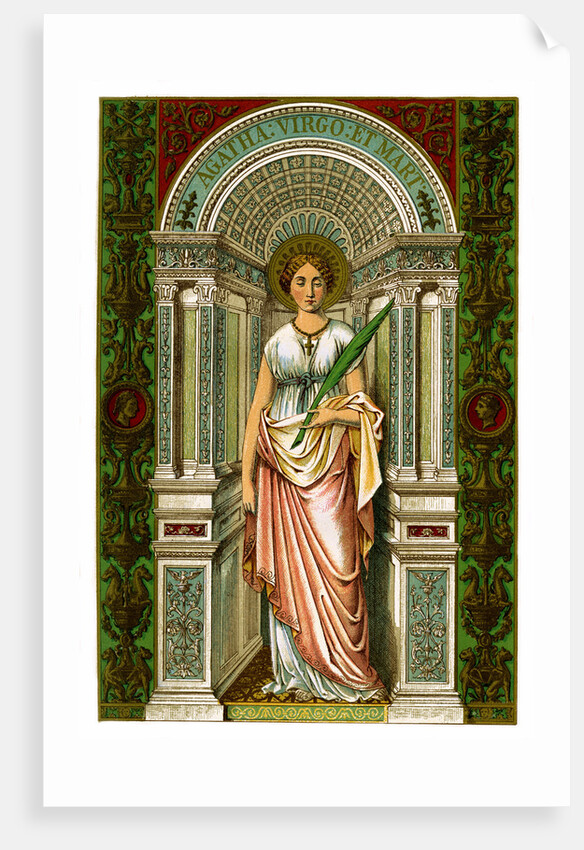 St Agatha, virgin and martyr by Anonymous
