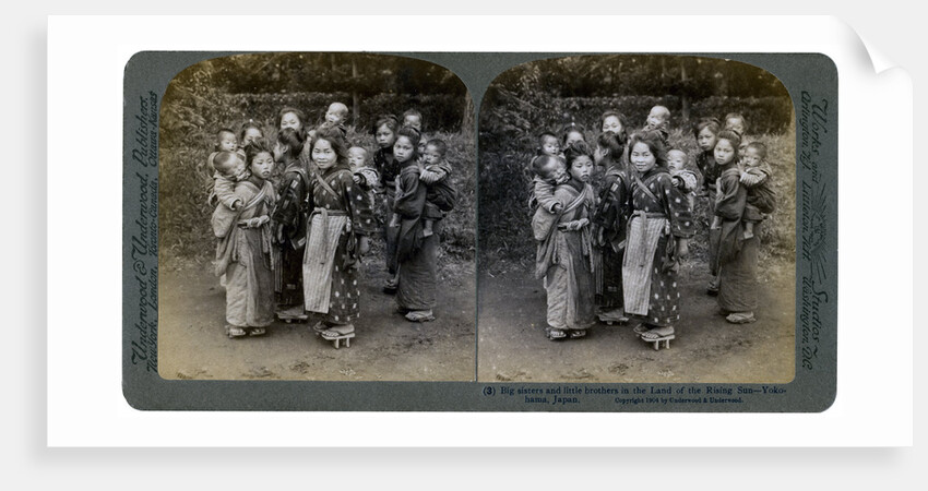 Big sisters and little brothers in the Land of the Rising Sun by Underwood & Underwood