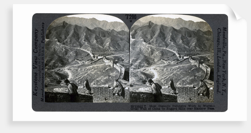 Great Wall of China, near Hankow Pass, China by Keystone View Company