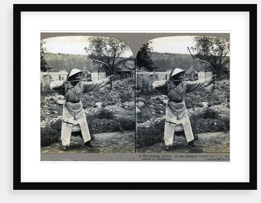 A Manchurian archer, China by CH Graves