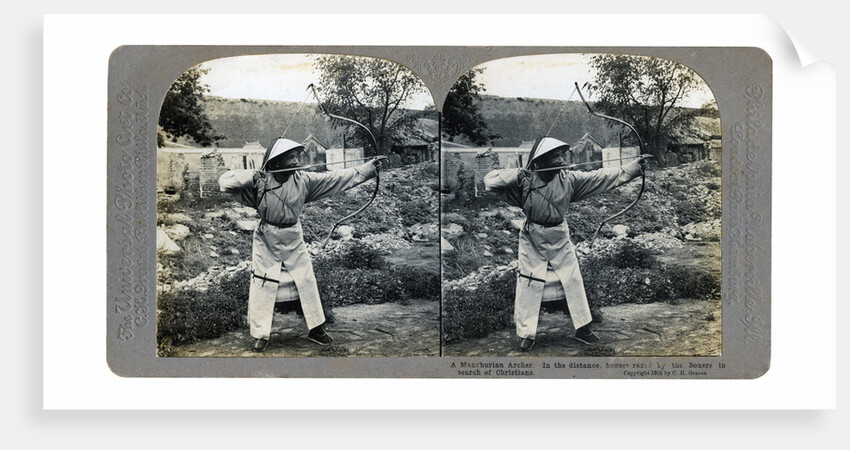 A Manchurian archer, China by CH Graves