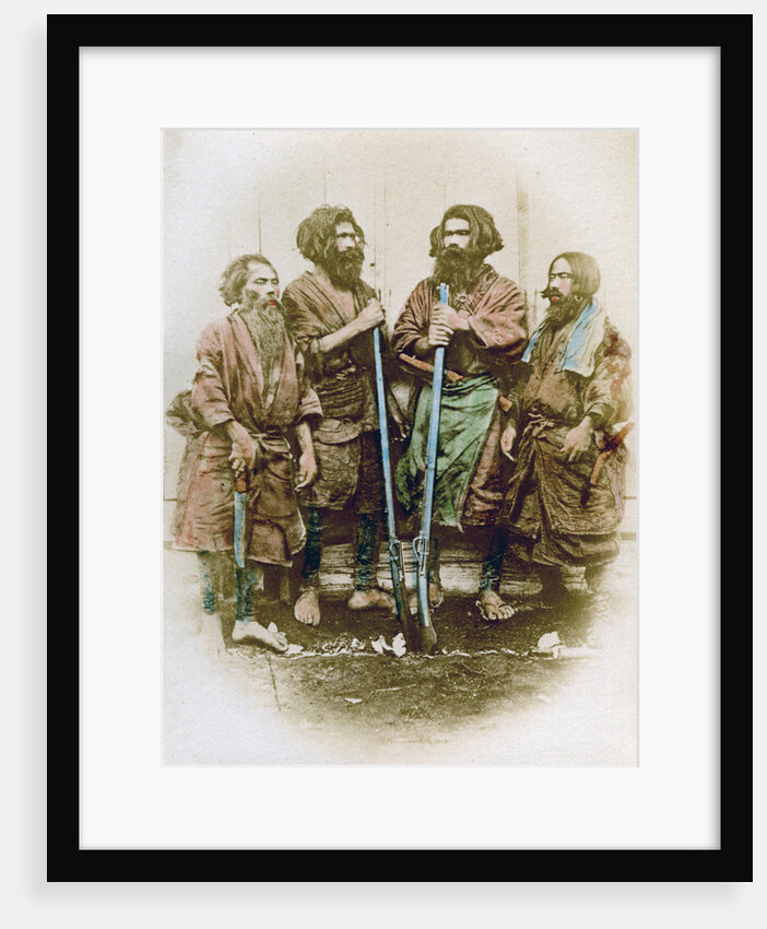 Group of Ainu people, Japan by Felice Beato