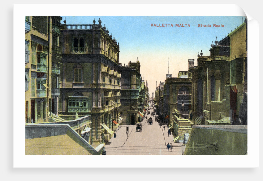 Strada Reale, Valletta Malta by Anonymous