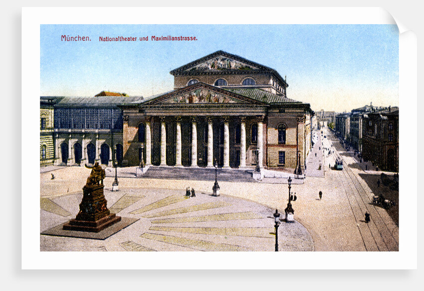 The National Theatre and Maximilian Strasse, Munich, Germany by Anonymous
