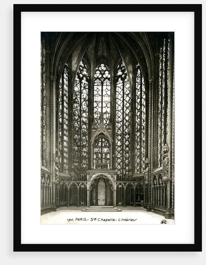 A chapel interior, Paris, France by Anonymous
