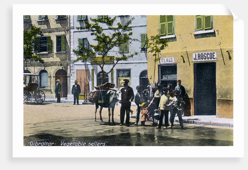 Vegetable sellers, Gibraltar by Anonymous