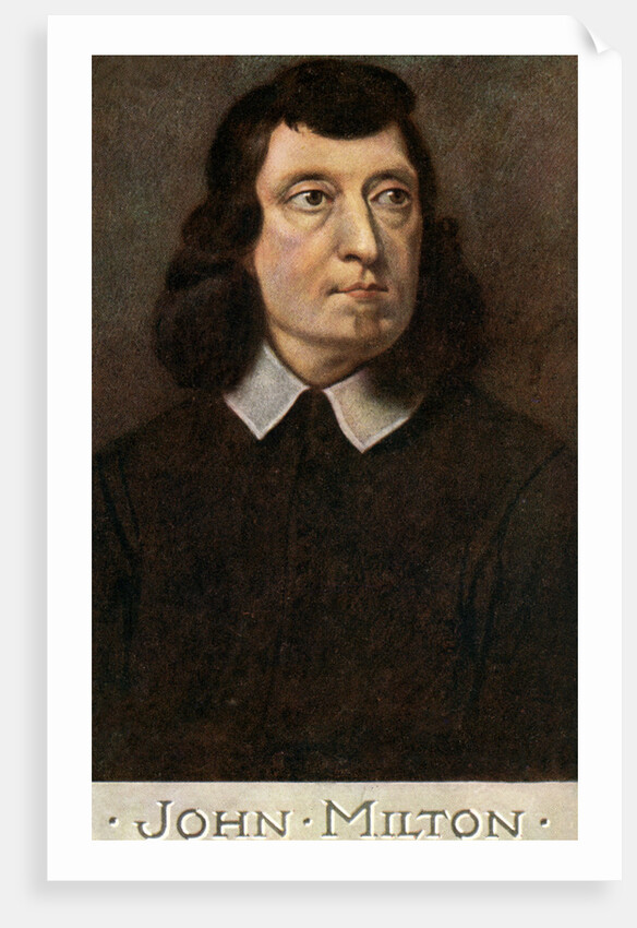John Milton (1608-1674), English poet by CW Quinnell