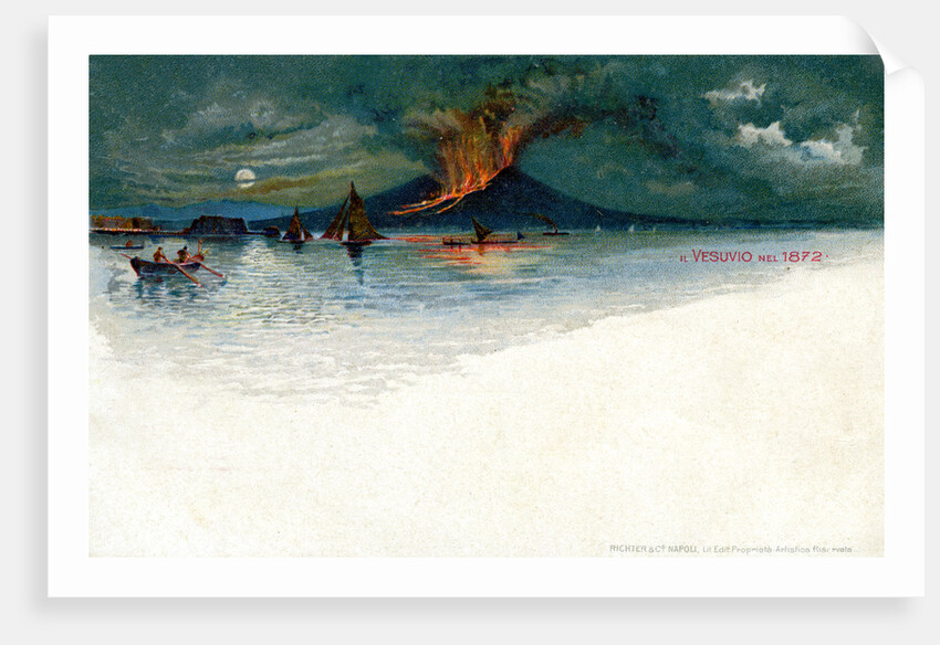 Vesuvius in 1872 by Anonymous