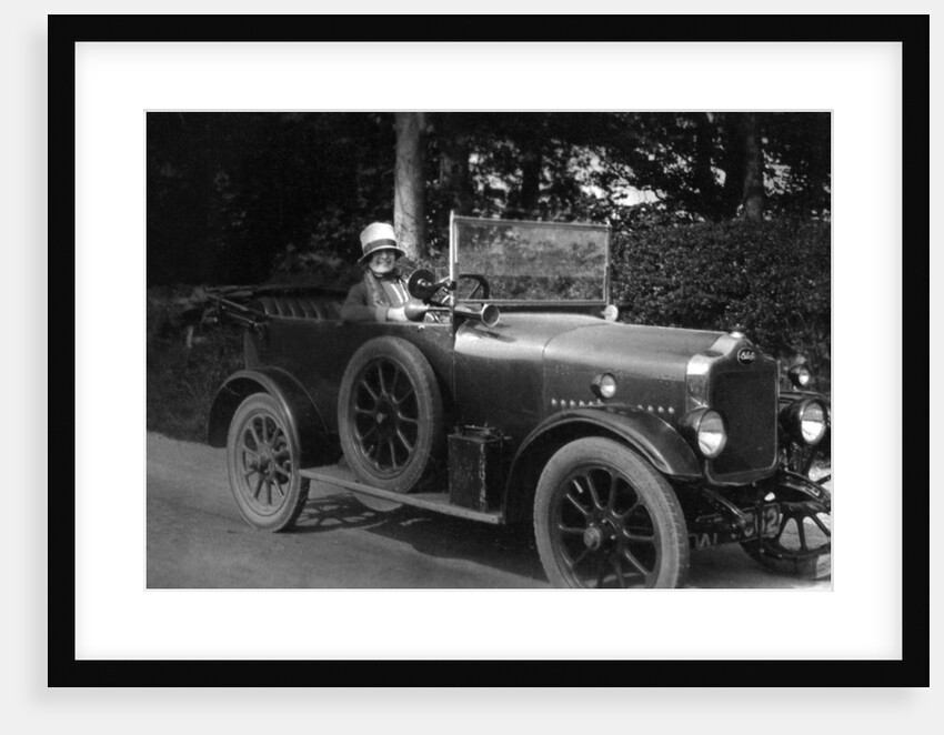Woman driving a car by Anonymous