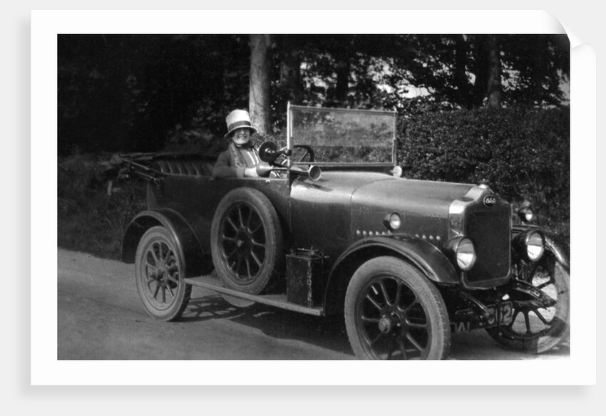 Woman driving a car by Anonymous