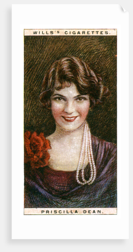 Priscilla Dean (1896-1987), American atress by WD & HO Wills