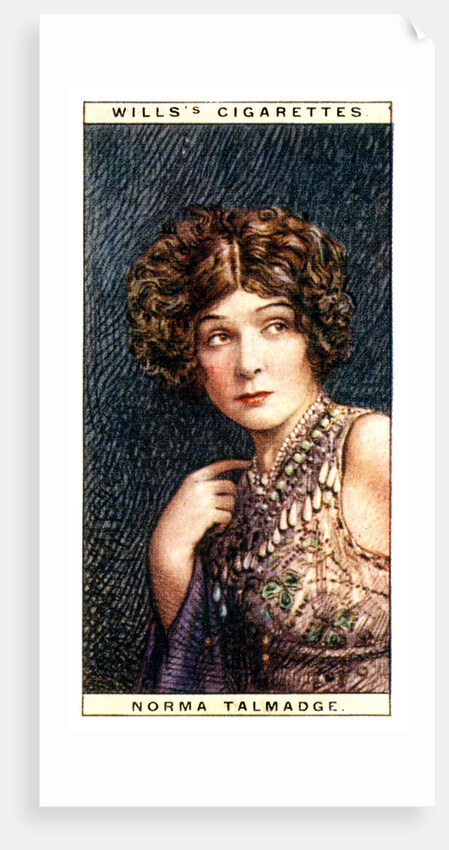 Norma Talmadge (1893-1957), American actress by WD & HO Wills