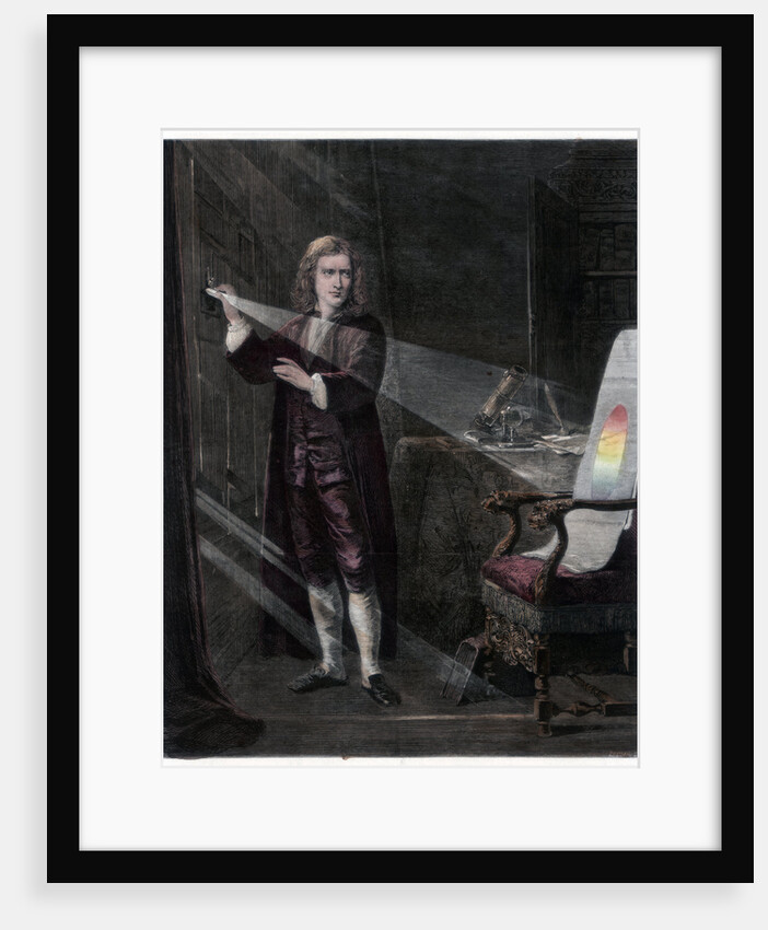 Newton investigating light by William Mouat Loudan