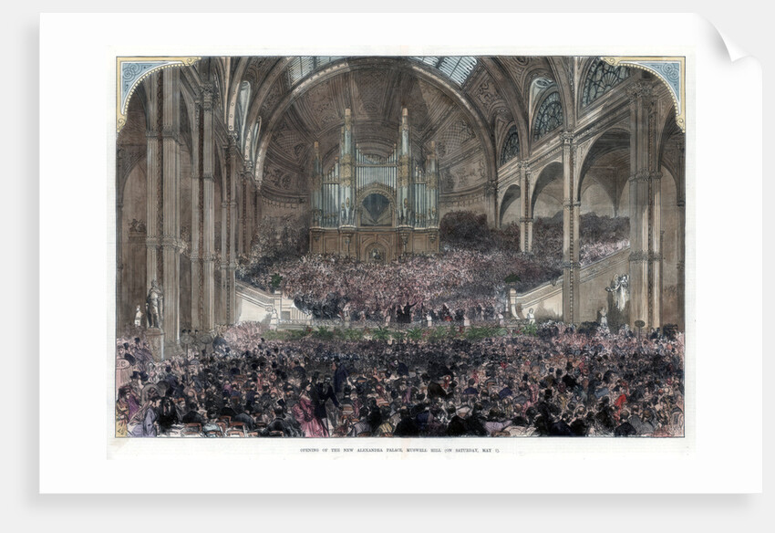 The opening of the new Alexandra Palace, Muswell Hill, 1st May 1875 by Anonymous
