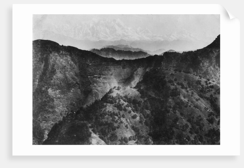 Snow on the Himalayas, taken from Chakrata by Anonymous