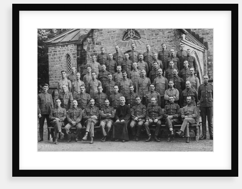 British troops outside the garrison church, Chakrata by Anonymous