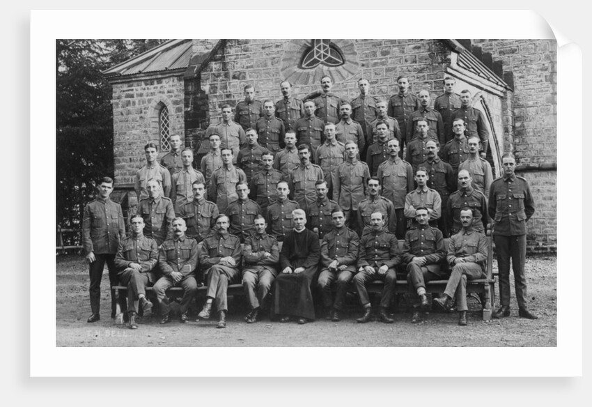 British troops outside the garrison church, Chakrata by Anonymous
