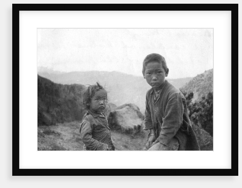 Hill tribe children, Chakrata by Anonymous
