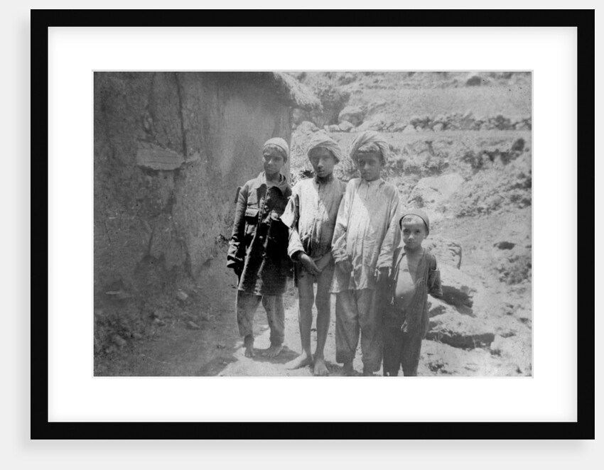 Hill tribe children, Chakrata by Anonymous