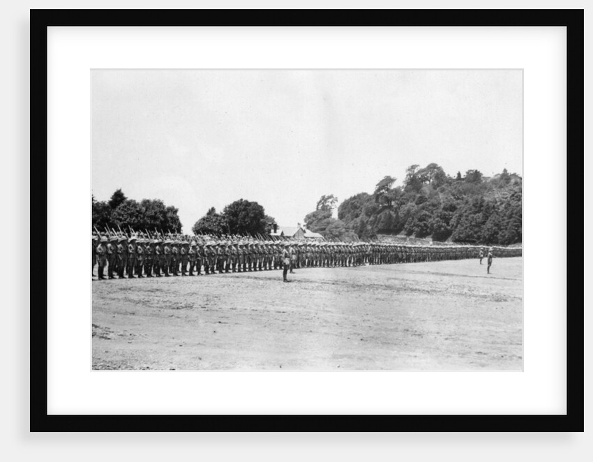 5th Battalion East Surrey regiment on parade, Chakrata by Anonymous