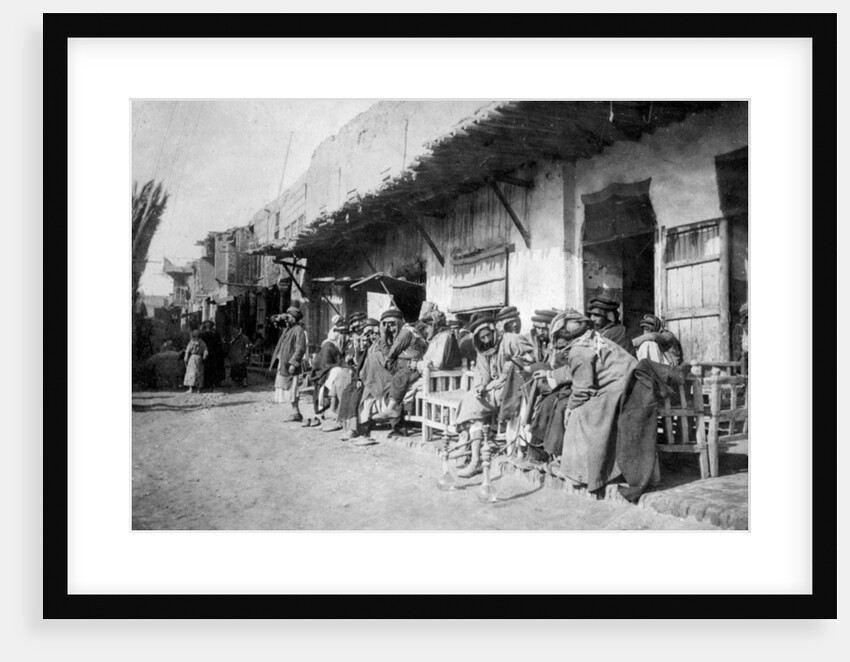 Arab café, Kazimain, Iraq by Anonymous