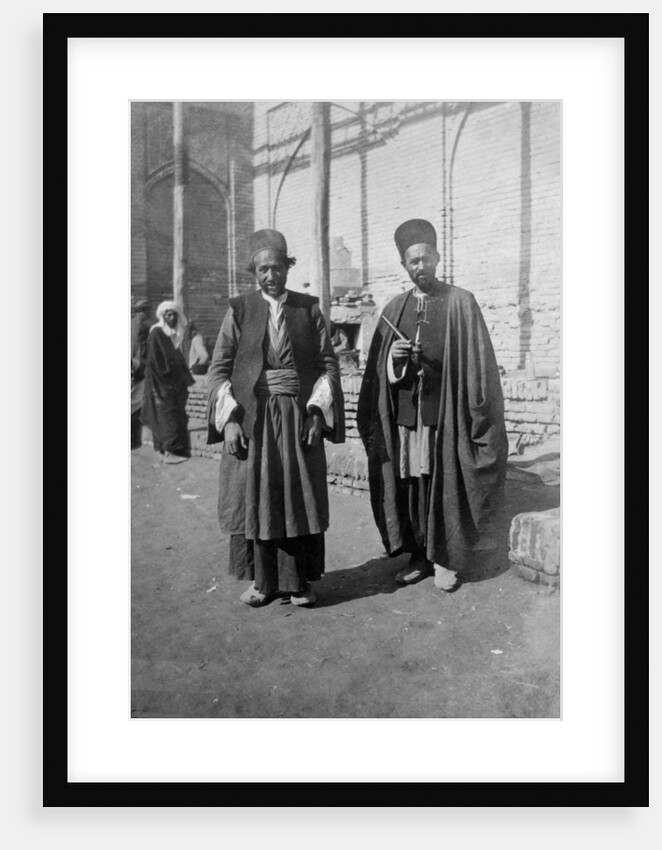 Persian pilgrims outside Kazimain mosque, Iraq by Anonymous